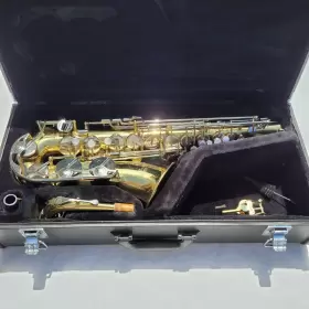 367663 Yamaha Sax Yas 23 Eb Alto Saxophone With Lyre Brush Mouthpiece And Case