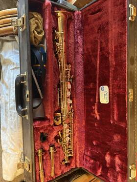 Yamaha Yas-675 Yss-675 Soprano Saxophone Sax Yss675 Gold Lacquered Wind Japan Excellent