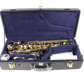Yas-82ziib Yamaha Model Custom Z Alto Saxophone In Black Lacquer Mint Condition