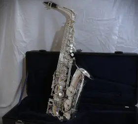 Yas-82ziis Yamaha Yas82zii Custom Z Professional Alto Saxophone Silver Plated With Case