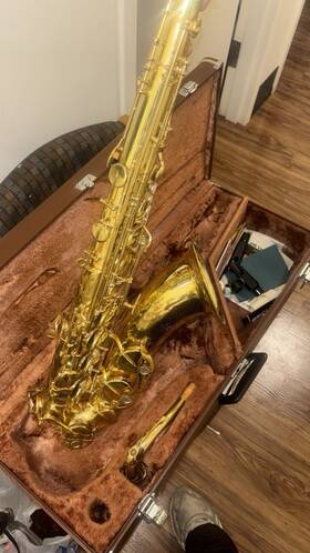 Yamaha Yts-32 Tenor Saxophone With Purple Logo Made In Japan