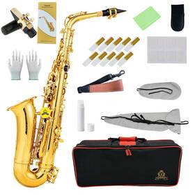 Yasisid Yas-100 Alto Saxophone Highqualitybrasssaxwith E-flat Gold Lacquer Saxophon Casemouth