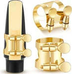 2 Pcs Alto Ligature Saxophone Gold New. Price: $15.79.