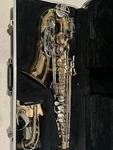 Selmer Bundy Ii Alto Saxophone Brass Gold Lacquered With Case Used. Price: $400.00.