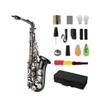 Btuty Eb E-flat Alto Saxophone Professional Brass Bend Black Nickel Plati... New. Price: $376.96.