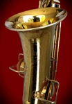 Vint. 1934 Buescher "the Elkhart" 20A Gold Alto Sax W/case - Very Good Condition Used. Price: $425.00.