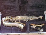 Buescher Aristocrat Alto Saxophone, Usa, Complete, Good Condition Used. Price: $289.00.