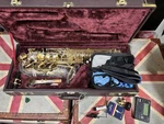 Jupiter JAS-869 Alto Saxophone Silver W Case Used. Price: $899.99.