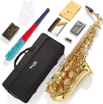 Mendini By Cecilio Eb Alto Flat Key Saxophone, Case, Tuner, Mouthpiece Gold- Used. Price: $187.99.