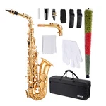 Vevor Gold Brass Alto Saxophone Eb Flat Beginner Kit With Case Mouthpiece New. Price: $291.72.