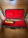 King Cleveland 613 Brass Alto Saxophone W/ Accessories Case Used. Price: $200.00.