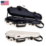 Crossrock Fiberglass Alto Saxophone Case Glossy Milky White Finish Reinforced New. Price: $471.41.