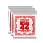 Ernie Ball Nickel Wound Single Guitar Strings 3-PACK .046 Silver New. Price: $22.99.