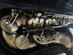 Eastar Alto Saxophone As-ii-ab, Antique Brass, Beginner Kit With Case & Stand Open. Price: $280.00.