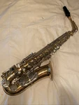 Selmer Alto Saxophone Model AS500 With Mouthpiece And Original Hard Case Used. Price: $300.00.