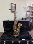 Selmer Aristocrat Alto Saxophone AS600 Gold With Black Case Used. Price: $325.00.
