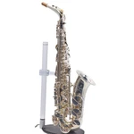 Yamaha Model YAS-82ZIIS 'custom Z' Alto Saxophone In Silver Plate Sn G00348 Open. Price: $5999.00.