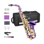 Eastrock Purple/golden Alto Saxophone Flat Full Kit For Students Beginn.... Price: $393.51.