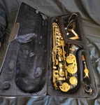 Mendini By Cecilio Student Alto Saxophone Outfit - With Mouthpiece & Case Used. Price: $175.00.