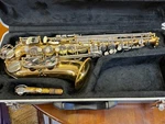 Professional Opus Alto Gold Straight Saxophone With Hard Case Used. Price: $375.00.