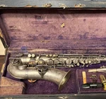 Vtg Martin Low Pitch Alto Saxophone Silver Plate Case Eckhart Indiana Handcraft. Price: $499.99.