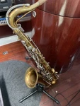 Alexandre Vintage Tenor Saxophone, Brass Lacquer Silver-plated Keys, S# 210. Price: $125.00.