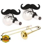 Brasstache 2 Pack Kids Clip-on Mustache For Players Trombone Small New. Price: $20.00.