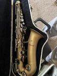 Buescher Aristocrat Alto Saxophone Eb Brass Gold Matte Finish W/ Hard Case Used. Price: $325.00.