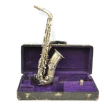 Vintage 1920S Conn New Wonder Alto Saxophone Silver Plated Used. Price: $399.00.