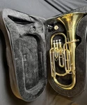 Mendini By Cecilio (mbr 30-L) Intermed. B-flat Euphonium W/ Gold Finish & Case Used. Price: $429.79.