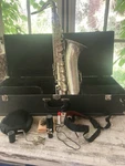 Vintage Silver Plated Buescher Aristocrat Tenor Saxophone Used. Price: $700.00.