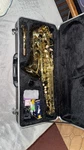 Etude EAS-200 Student Series Alto Saxophone Lacquer Used. Price: $550.00.