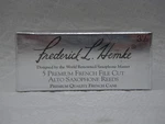 Frederick L. Hemke Premium French File Cut Alto Saxophone Reeds - Strength 3.5 New. Price: $14.99.