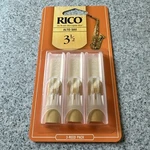 Rico Alto Saxophone Reeds #3.5, 3-REED Pack Item# RJA0335, New Unopened. Price: $9.99.