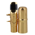 Yibuy #7 Golden Brass B-flat Soprano Saxophone Mouthpiece With Ligature Reed New. Price: $55.47.