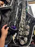 Mendini Alto Saxophone Flat - Black & Nickel H16040409 Used. Price: $199.99.
