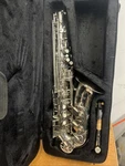 Mendini By Cecilio Mas-sb Sky Blue Lacquer Saxophone With Case Used. Price: $200.00.