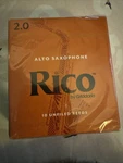 Pack Rico Alto Saxophone Reeds Strength 2.0 RJA1020 New. Price: $22.00.