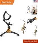 Rhythm Folding Saxophone Stand, Alto/tenor Adjustable Holde New. Price: $36.92.