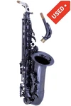 Cannonball A5-BICEB Raven Big Bell Stone Satin Black Nickel Alto Saxophone Used. Price: $4990.00.