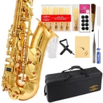 Glory Gold Laquer Flat Alto Saxophone With 11REEDS,8 Pads. Price: $304.08.