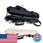 Crossrock Fiberglass Alto Saxophone Case Glossy Milky White Finish Reinforced New. Price: $471.41.