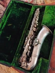 Vintage 1923 Cg Conn - Melody Low Pitch Saxophone 24.25" Body W/ Case. Price: $699.00.