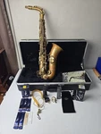 Antique Conn Elkhart Low Pitch Melody Saxophone, 69225 L, Serial #1119954 Used. Price: $699.99.