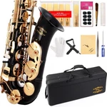 Alto Saxophone Flat With Case 11 Reeds 8 Pads Glory Black Lacquer Laquer New. Price: $369.99.