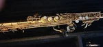 Pre Owned Jupiter Soprano Saxophone With Mouthpiece, Ligature, Case Used. Price: $873.04.