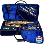 Protec Pbtrialt Alto Saxophone Clarinet Flute Combination Tri-pac Case New. Price: $441.86.