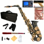 Mendini MAS-PL+92D+PB E-flat Alto Saxophone Purple Lacquered Open. Price: $400.00.