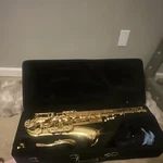 Yamaha Alto Saxophone Brass Gold Lacquered Key With Mouthpiece Strap Case Used. Price: $4000.00.