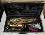 Jupiter JAS700 Alto Saxophone With Hard Case And Mouthpiece Used Gold. Price: $599.99.